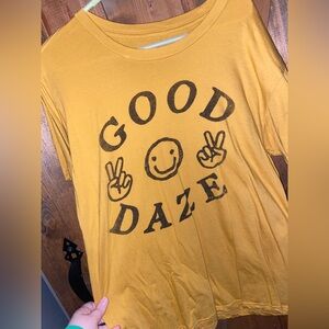 Yellow Good Daze T-Shirt